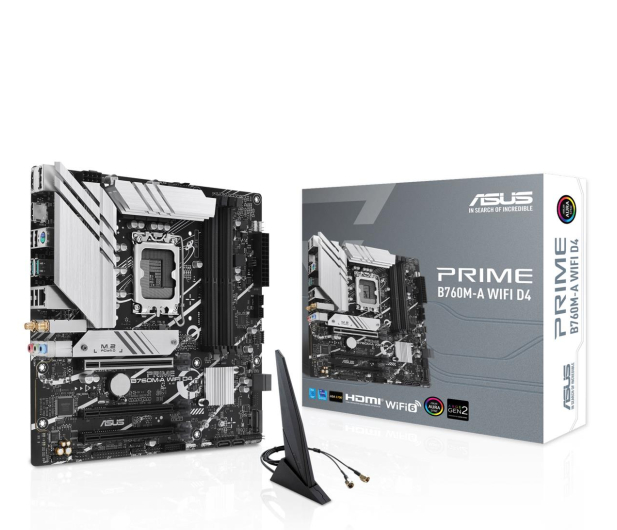 ASUS Płyta główna Prime B760M-A WIFI D4 s1700 4DDR4 HDMI mATX PRIME B760M-A WIFI D4 - 1104364 - zdjęcie